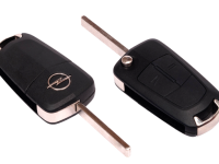 Выкидной ключ зажигания Опель (Opel) с кнопками управление центрального замка и чипом иммобилайзера - смотать пробег-подмотка спидометра-корректировка пробега-скрутить пробег-корректировка спидометра-smotkaekb.ru